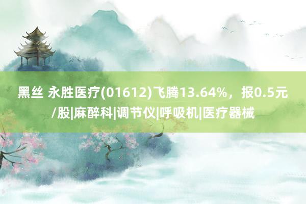 黑丝 永胜医疗(01612)飞腾13.64%,报0.5元/股|麻醉科|调节仪|呼吸机|医疗器械