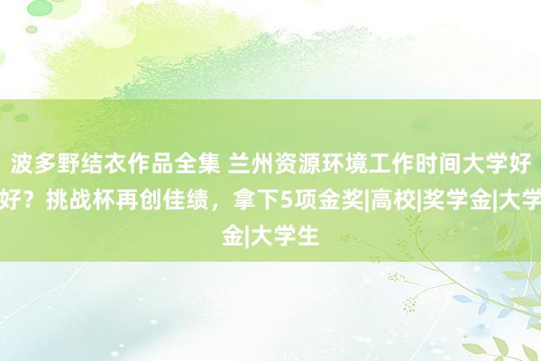 波多野结衣作品全集 兰州资源环境工作时间大学好不好？挑战杯再创佳绩，拿下5项金奖|高校|奖学金|大学生
