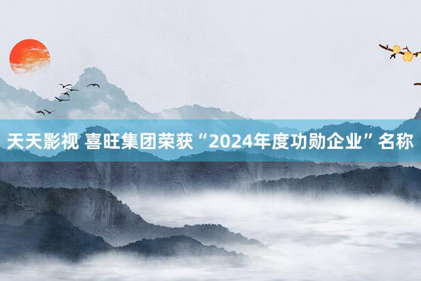 天天影视 喜旺集团荣获“2024年度功勋企业”名称