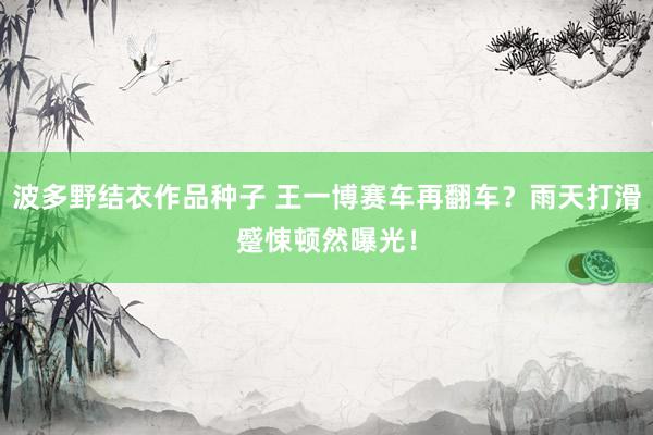 波多野结衣作品种子 王一博赛车再翻车？雨天打滑蹙悚顿然曝光！